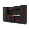 Zestaw mebli warsztatowych AXTON IV 335 cm – garaż, warsztat, serwis | czarny
